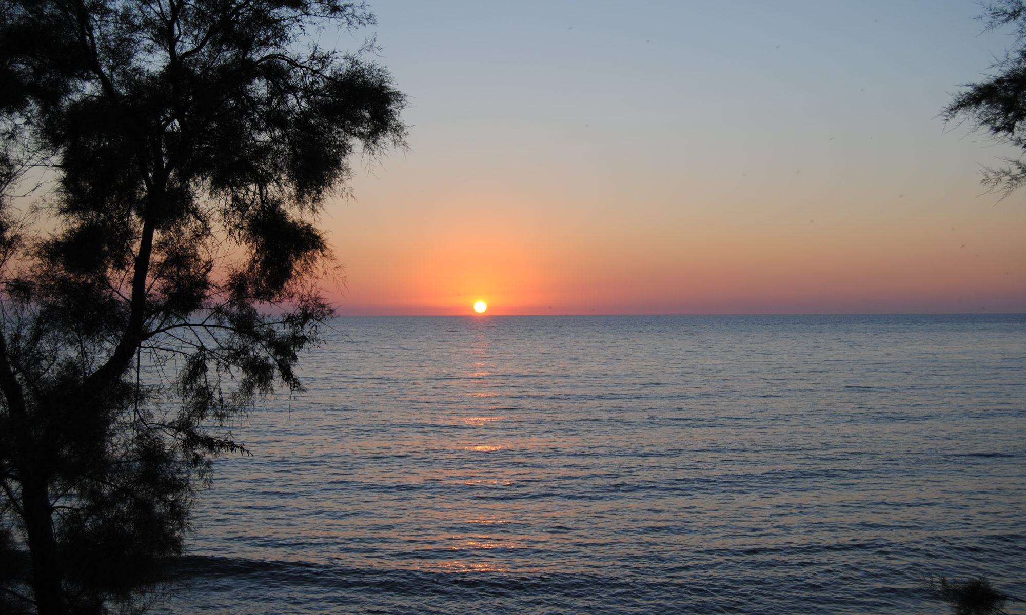 Sole al tramonto nel golfo di Baratti. In questo articolo parliamo del sole e di come sia importante per il nostro fabbisogno di vitamina D.