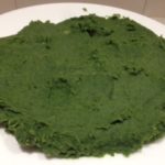 Ripieno di fagioli ed erbette per la preparazione dei ravioli vegani alle erbette e fagioli, con impasto di farine integrali senza grassi animali