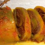 Rotolo di peperone farcito, ricetta vegan, solo ingredienti vegetali