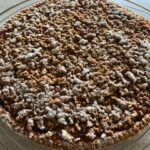 Crostata di marmellata con streusel veg, integrale e vegetale, senza grassi animali