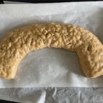 Strudel integrale pronto per essere infornato